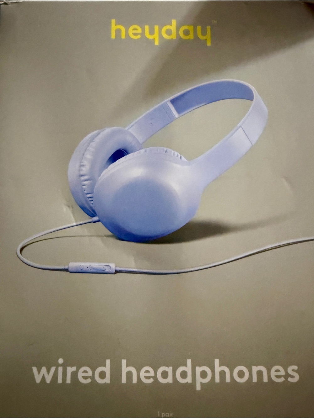 Wired On-Ear Headphones With Microphone - heyday™ Peri Blue